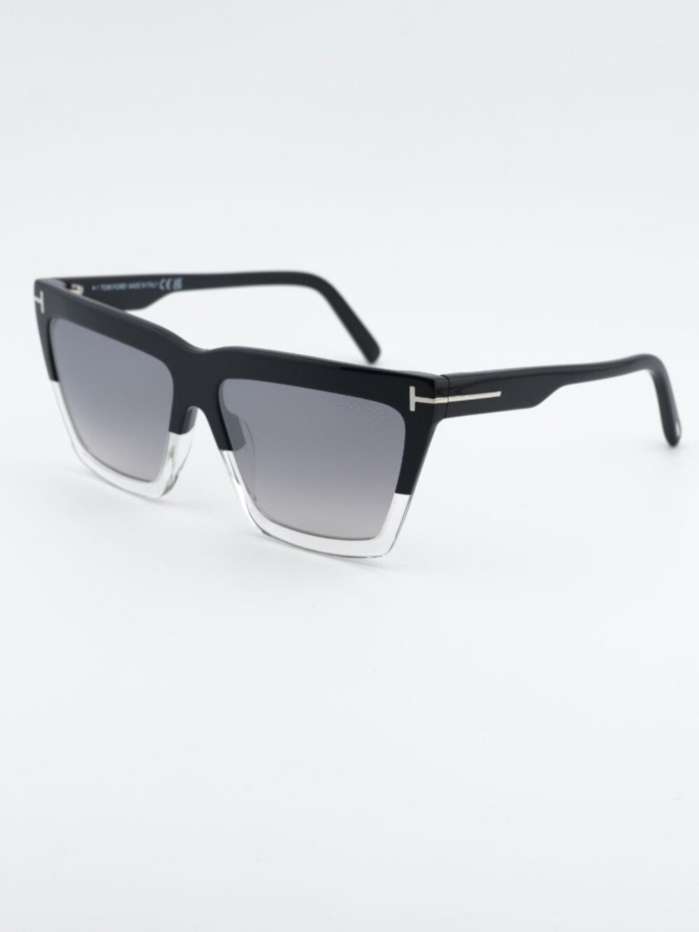 Tom Ford Eden FT1110 05C Sunglasses Black Square Frame, Smoke Lenses